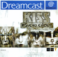 KISS: Psycho Circus: The Nightmare Child PAL Sega Dreamcast PAL box art